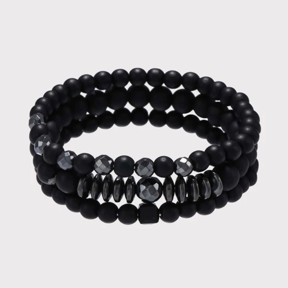 Other - 3Pcs Unisex Beaded Bracelet